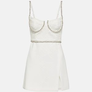 Self-Portrait Embellished Molded Minidres